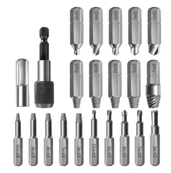 Набір екстракторів і свердел для пошкоджених болтів, 20 шт. Винница - изображение 1