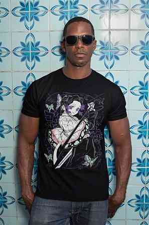 Футболка чоловіча з аніме принтом Вбивця демонів оверсайз (S/M/L) Чорний AnimeJ0462 Дніпро