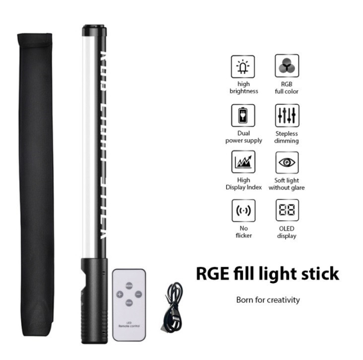 Цветная LED RGB лампа. Видеосвет. Светодиодная палка. Киев - изображение 6