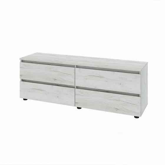 Тумба под телевизор Эверест ЛТВ-1400 Лайт 140х38х49 см Дуб Крафт белый (DTM-071082) Львов