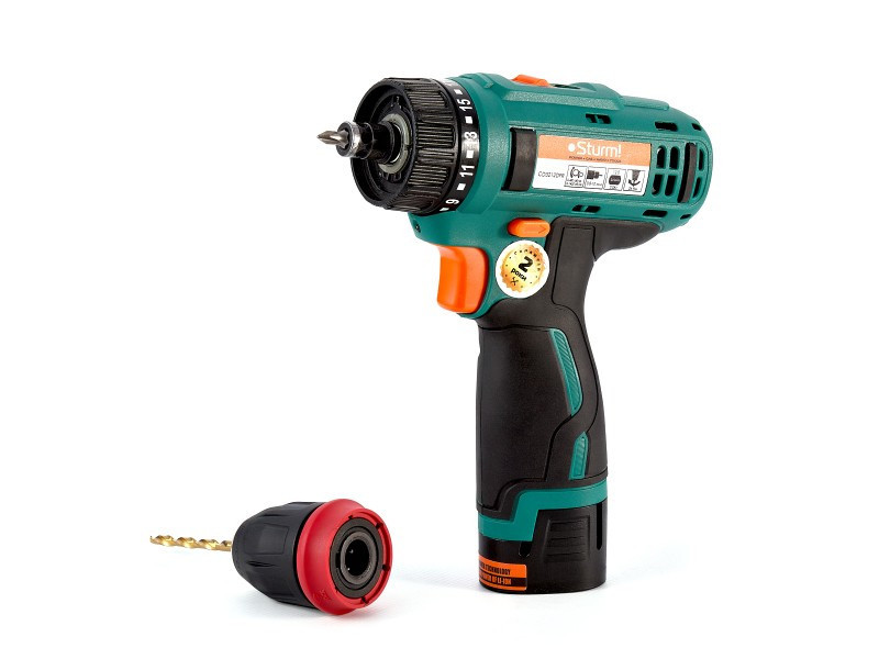 Дриль-шурупокрут акумуляторний Sturm CD3212DFR (швидкознімний патрон, DFR) (зчитувати опис) Рівне - фото 2