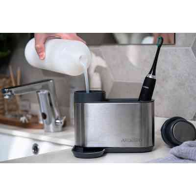 Дозатор для рідкого мила Ardesto Minimalism Органайзер для миючих засобів Сірий (ARHB3102GS) Вінниця