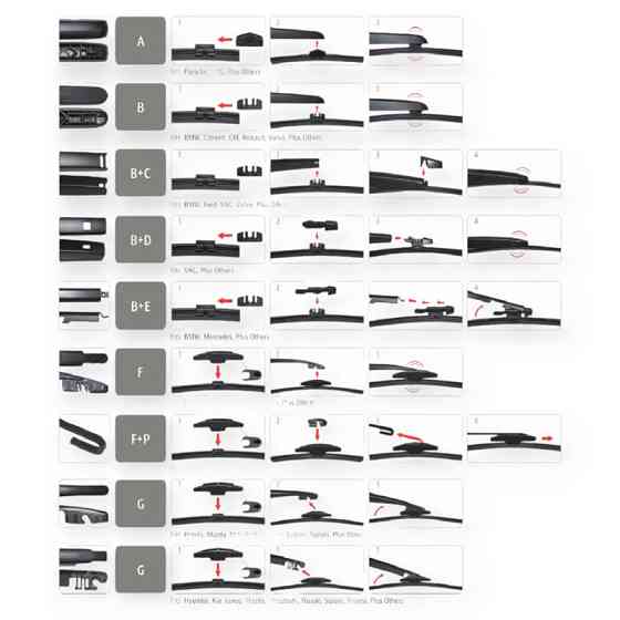 Щітка двірника заднього carway безкаркасна flat rear 275мм (+ 8 адапт.) Мукачево