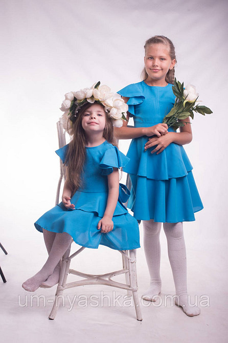 Голубое нарядное платье с блестками Капелька, Хмаринка, Завірюха, Морячка, Дождик на 4-11 лет Кривой Рог - изображение 9