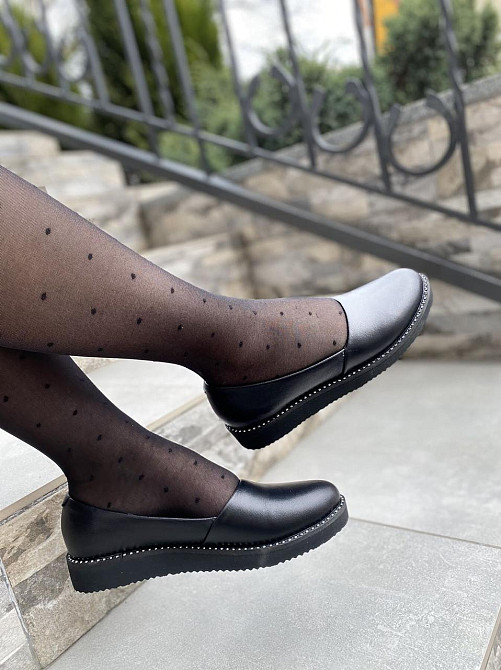 BOGATKO Балетки жіночі BOGATKO 8131 чорні (весна-осінь, шкіра натуральна) (3543) Коломыя - изображение 6