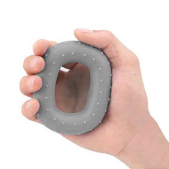 Эспандер кистевой силиконовый PowerPlay PP-4337 Hand Grip Large 25 кг. Серый Киев