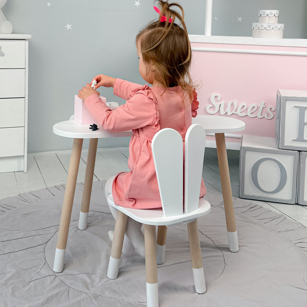 Дитячий меблевий набір: стіл-хмарка та стілець-зайчик Київ - фото 5