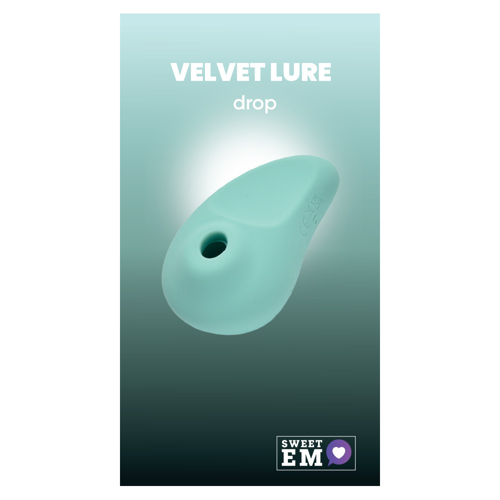 Вакуумный стимулятор клитора Sweet Em Drop с вибрацией, бирюзовый, 9.3 х 4.4 см Sex Aura Киев - изображение 1