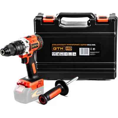 Шуруповерт GTM DSI18/80BL с ударом, 18В, 80Нм, 2ск (без АКБ и ЗУ) (DSI18/80BL_BARE TOOL) Винница