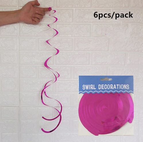 Дощик гірлянда на стелю 6 стрічок 70 см малиновий Київ - фото 2