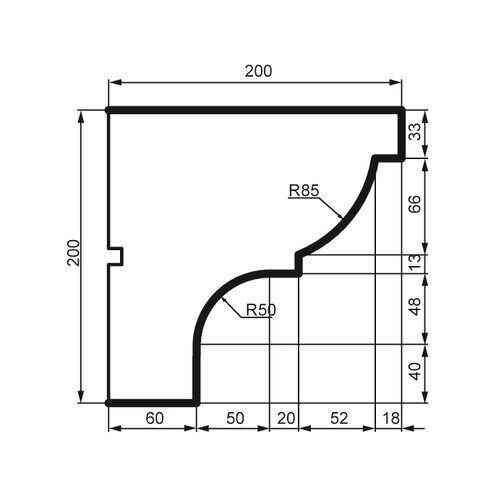 Карниз фасадный Prestige Decor KC 121 Днепр