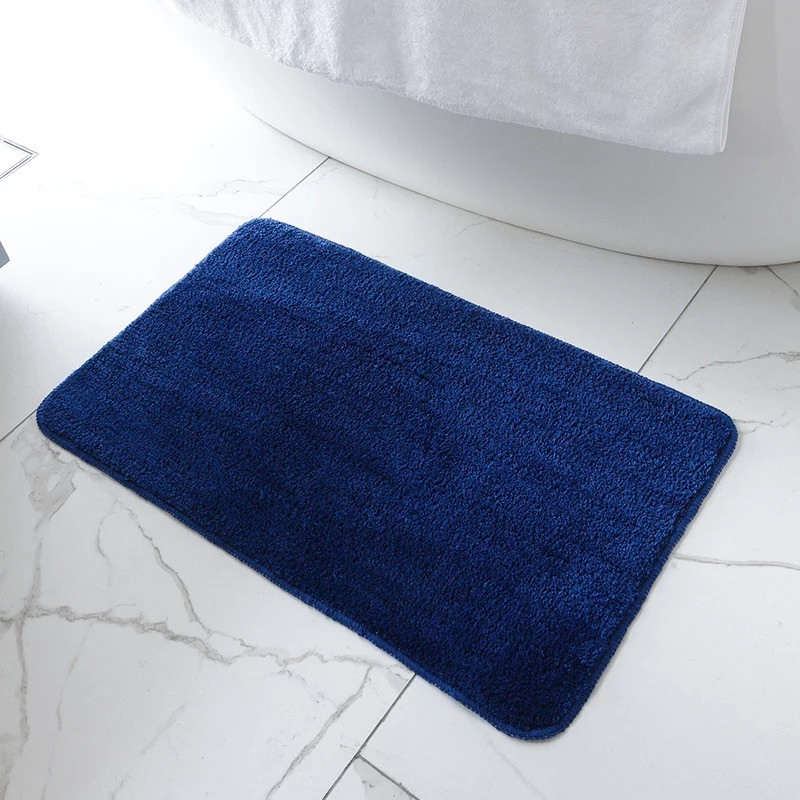 Коврик для ванны и душа Bathlux мягкий тканевой прорезиненный, нескользящий Синий Каменец-Подольский - изображение 3