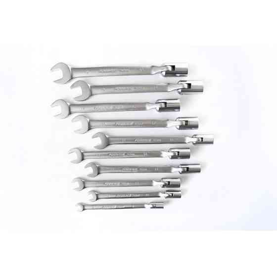 Набір ключів рожково-торцевих шарнірних 10пр. (8, 10, 12-19мм), на полотні Одеса