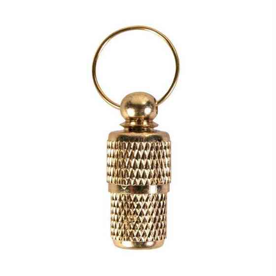 Адресовка-капсула для собак и кошек Trixie золотая, металл Киев