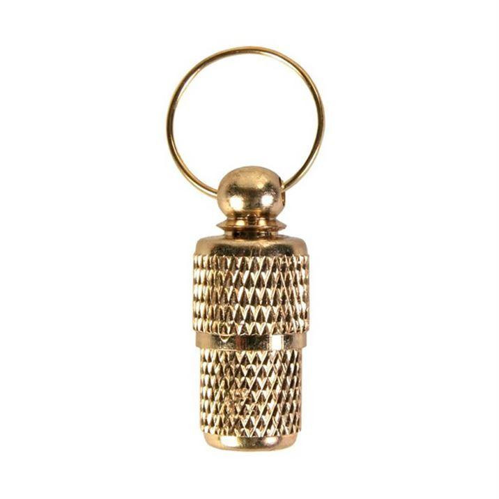 Адресовка-капсула для собак и кошек Trixie золотая, металл Киев - изображение 1