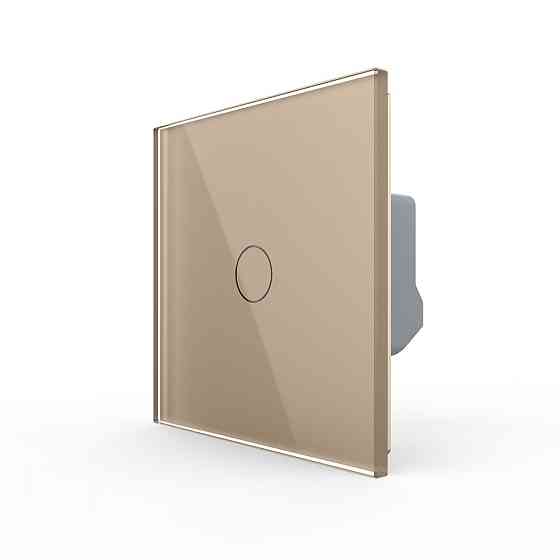 Розумний сенсорний прохідний/перехресний диммер Livolo золотий ZigBee (VL-C7FC1SD1Z-2GAP) Коломыя