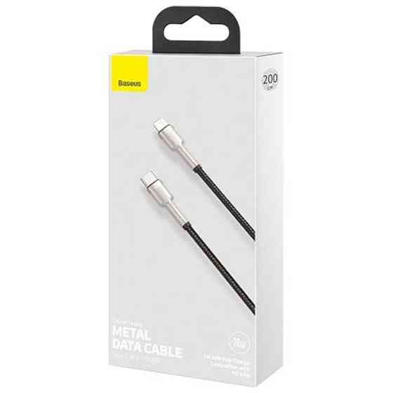 Кабель Baseus Cafule Series Metal Data Cable Type-C to iP PD 20W 2m Black Київ