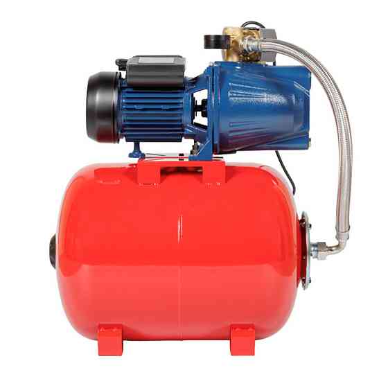 Станция 1.1кВт Hmax 52м Qmax 70л/мин (самовсасывающий насос) 50л Украина Wetron Ровно