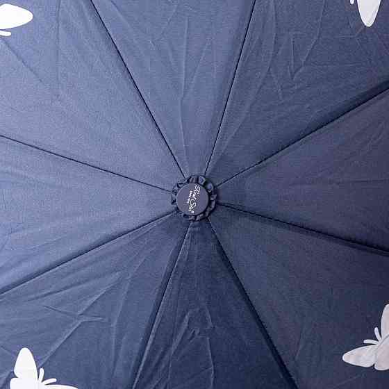 Полуавтоматический зонт с принтом, синий, 97 см Киев