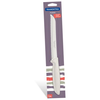 Кухонний ніж Tramontina Plenus Light Grey Bread 178 мм (23422/137) Вінниця - фото 4
