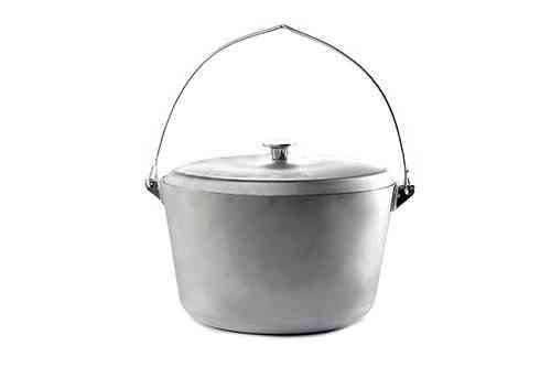 Алюмінієвий котел 10 л з кришкою та дужкою 290 мм СИЛА Харків