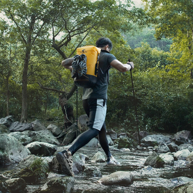 Рюкзак водонепроникний Naturehike NH21FSB04, 40л, жовтий Киев - изображение 2