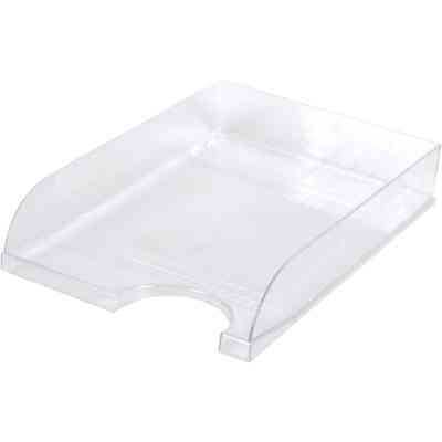 Лоток для бумаг Economix горизонтальный пластик, прозрачный (E31804-00) Винница