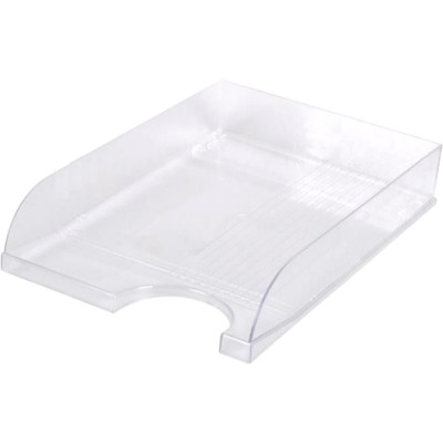 Лоток для паперів Economix горизонтальний пластик, прозорий (E31804-00) Вінниця - фото 1
