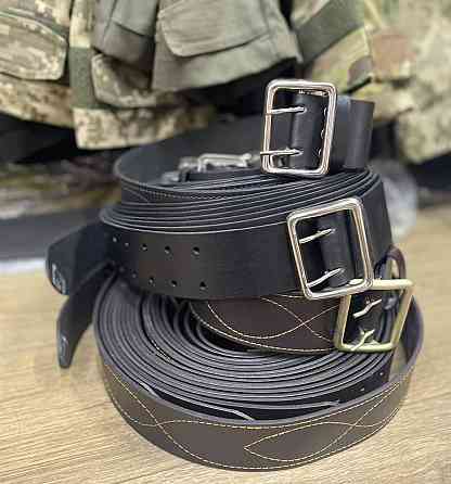 Ремінь портупея шкіра 136, Чорний Одеса