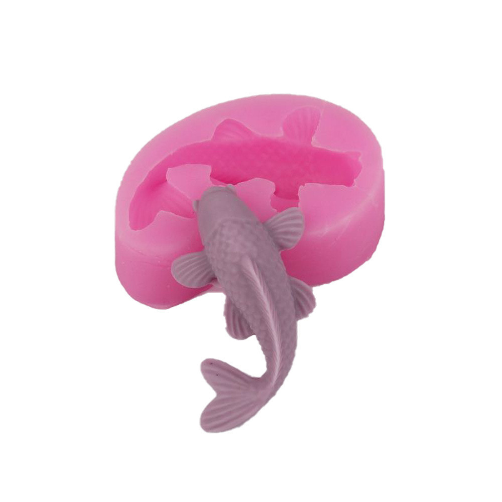 Молд силиконовый рыба 70 на 45 мм розовый Киев - изображение 9