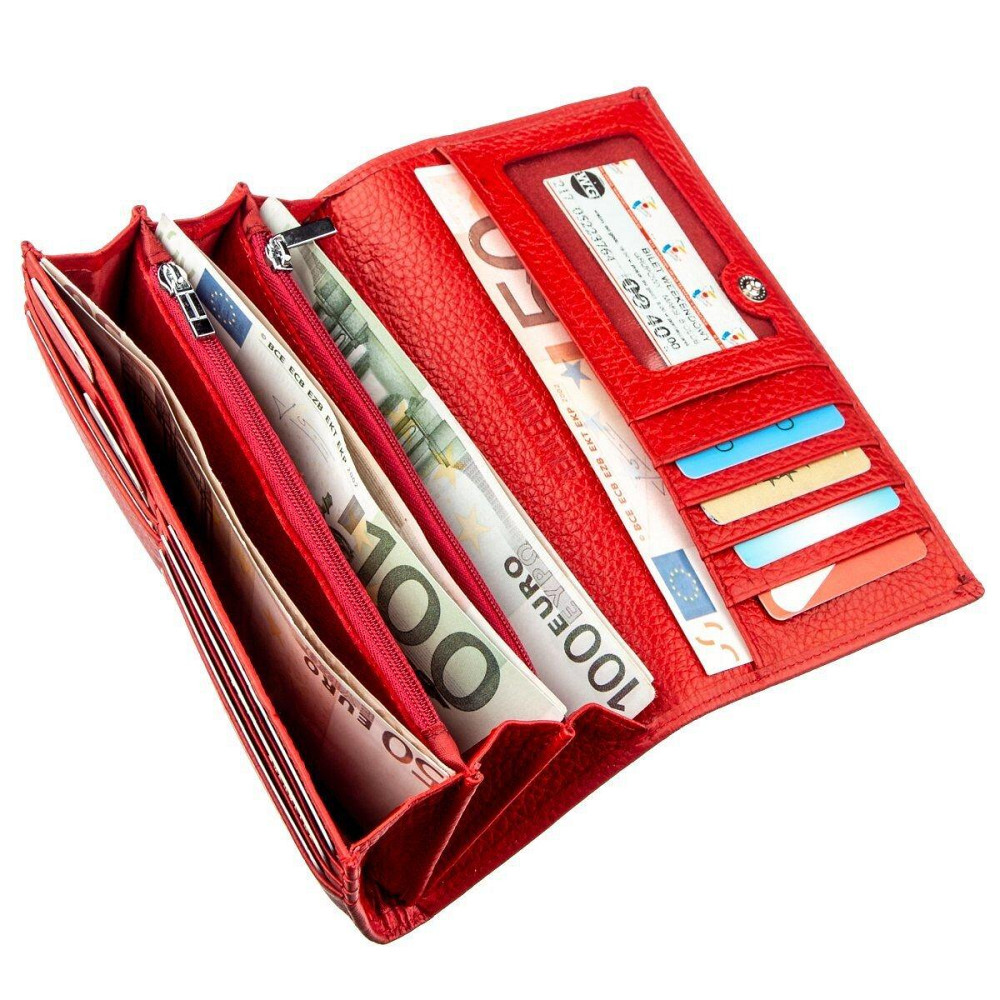 Чудесный женский кошелек ST Leather 18858 Красный Киев - изображение 7