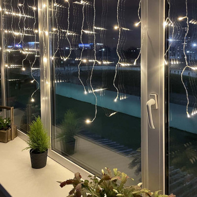 Гирлянда ColorWay Бахрома 3 м x 0.6 м 100 Led IP20 цветная USB (CW-GF-100L36UMC) Винница - изображение 10