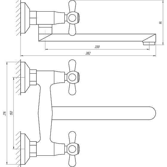Смеситель для кухни Globus Lux GB-SHARM-361-BR (000008572) Киев