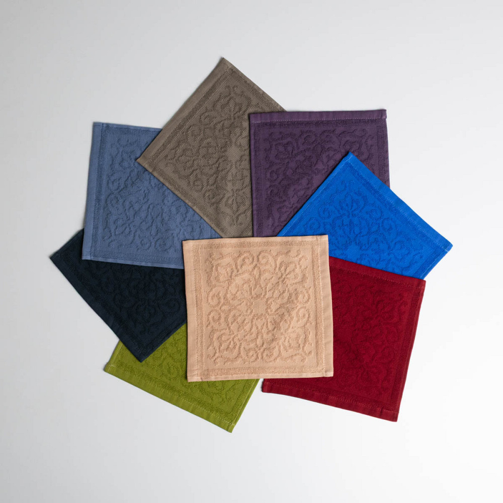 Кухонная жаккардовая салфетка GM Textile 25х25см 380 г/м2 (Бордовый) Сумы - изображение 3