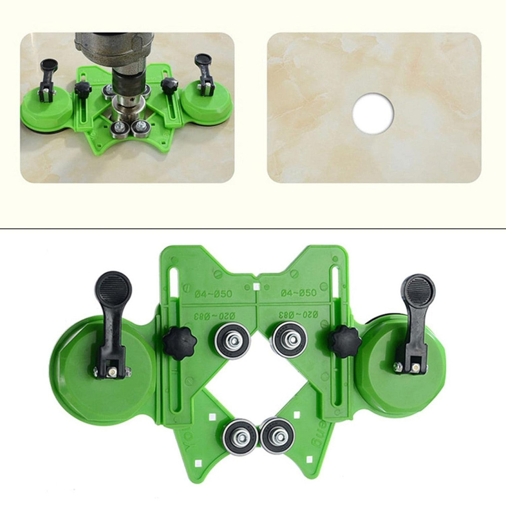 Кондуктор-направляюча для свердління плитки та скла з присосками, універсальний шаблон під алмазні коронки Ø4–Ø83 (124650006) Київ - фото 4