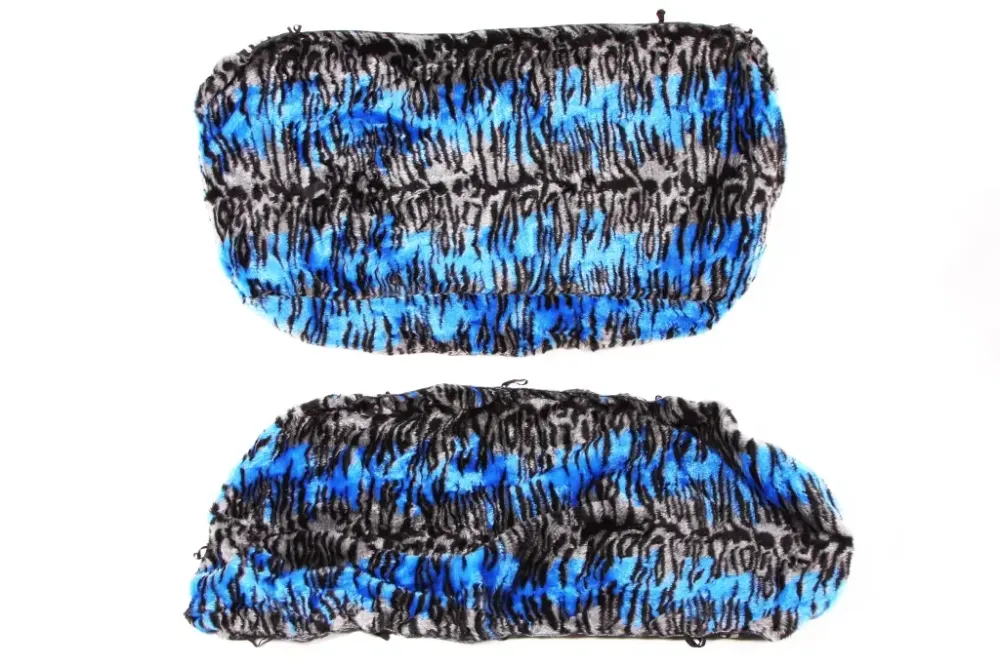 Чехли на сидіння хутра хутряний чорний/серий/синій Вінниця - фото 3