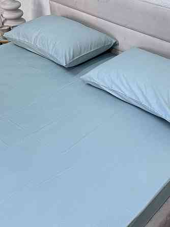 Ecotton Простирадло на резинці Ecotton 120х200 см із сатину (арт. 15-5205 Aqua Grey) світло-бла Коломия