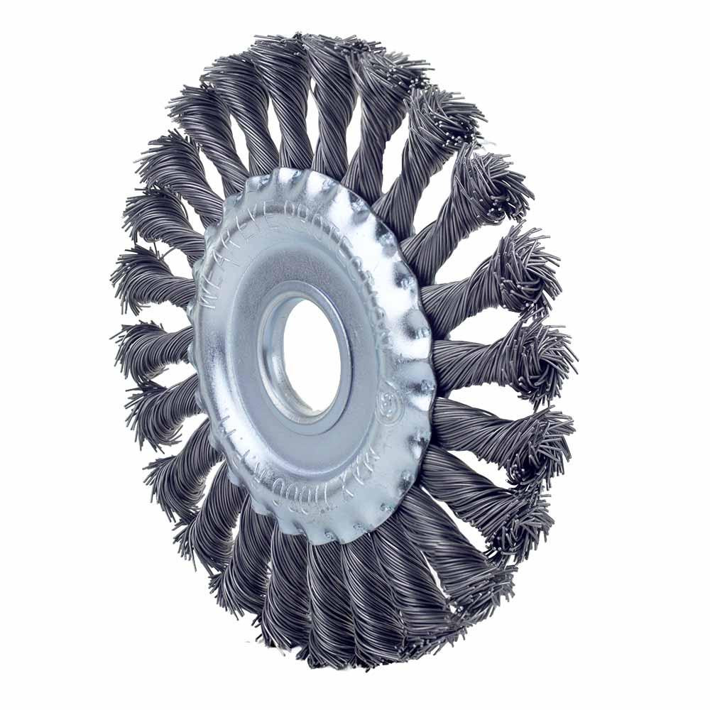 Щетка проволочная дисковидная Ø125мм Ø22.2мм (стальная витая) SIGMA (9022121) Ровно - изображение 4