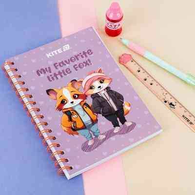 Блокнот Kite на спирали A5 Cute 4, 80 листов, клетка (K25-1911-4) Винница