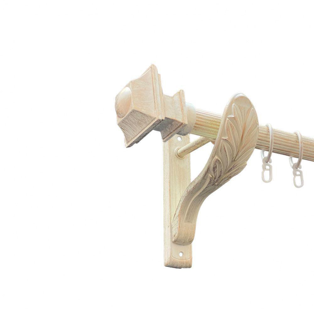 Карниз Orvit Борджеза металевий однорядний ретро рифлена труба кільце металеве Біле Золото 25 мм 240 см Львов - изображение 1