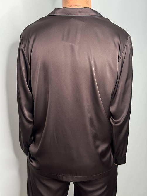 Мужская пижама шелк Шоколадный XL Харьков - изображение 6
