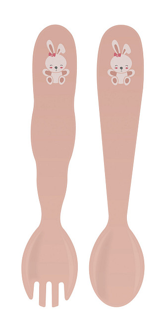 Дитячий набір столових приборів Tramontina Baby Le Petit orange, 2 предмети (6710909) Київ - фото 1