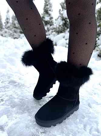 Hengji Угги жіночі HENGJI 5873 чорні (зима, замша натуральна) (5196) 41 Коломия