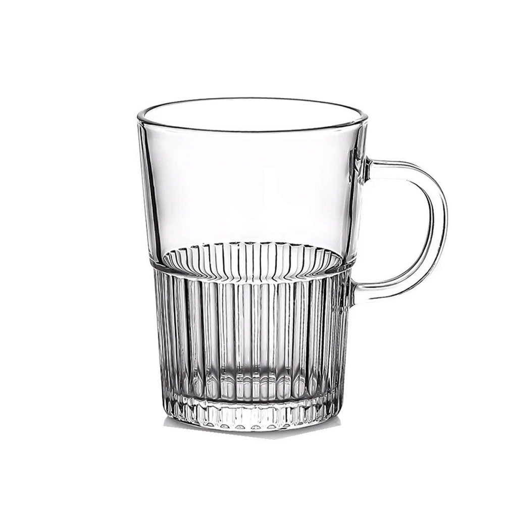 Набор чашек стеклянных 2 шт для чая и кофе 500 мл прозрачные HP-YH-70 Киев - изображение 1