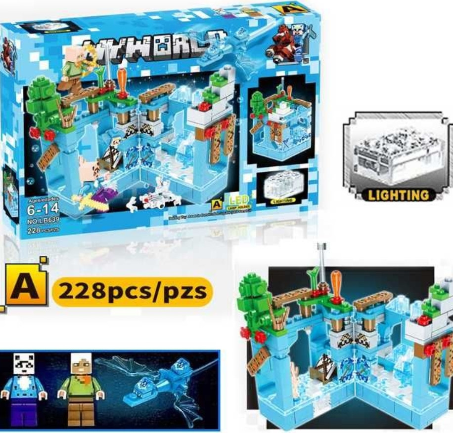 Lego MINECRAFT, Лего Майнкрафт Міцності, 4 різновиди, блоки світяться. Київ - фото 7