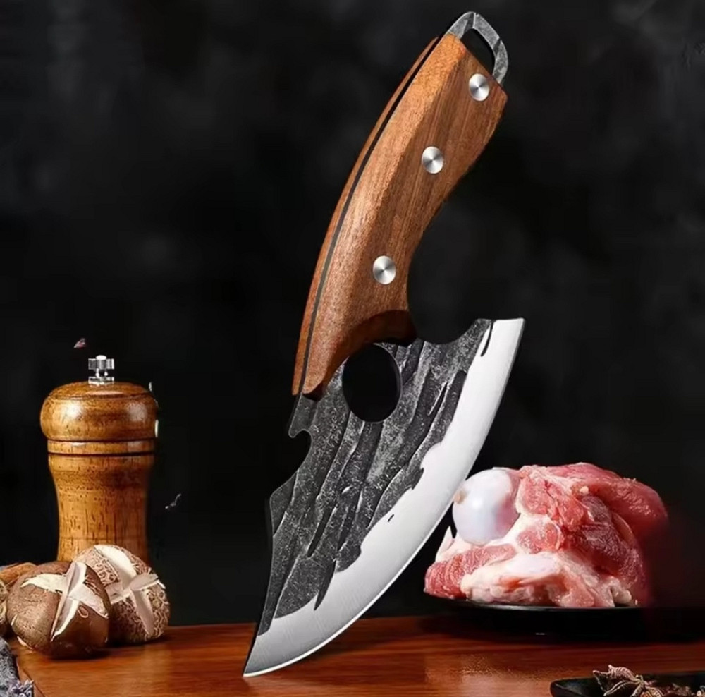 Нож для кемпинга и природы 19 см нержавеющая сталь коричневый Киев - изображение 1