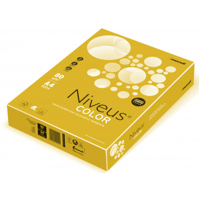 Бумага Mondi Niveus COLOR intensive Yellow A4, 80g, 500sh (A4.80.NVI.CY39.500) Винница - изображение 1