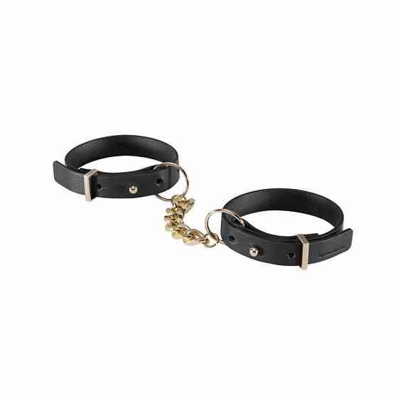Наручники з екошкіри Bijoux Indiscrets Maze – Thin Handcuffs Black Sex Aura Київ