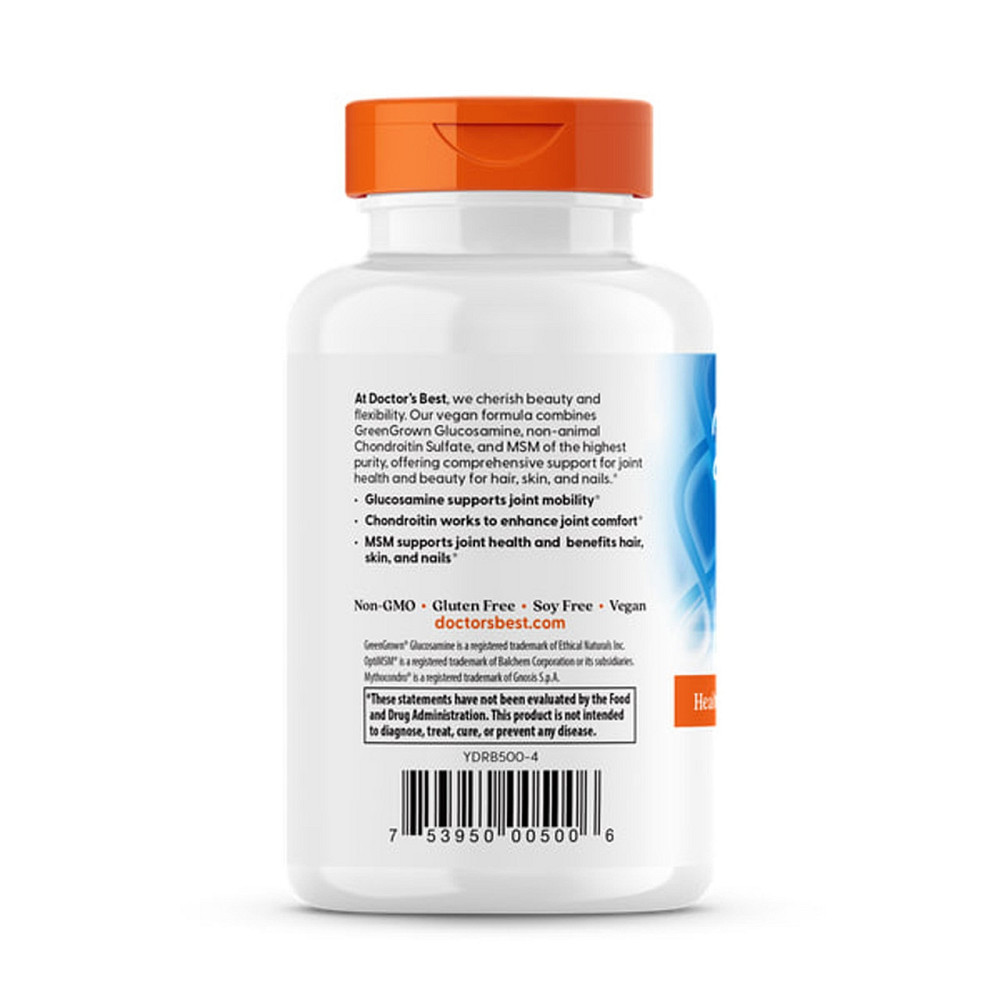 Глюкозамін хондроїтин МСМ Doctor's Best Glucosamine Chondroitin MSM 120 капс Київ - фото 3