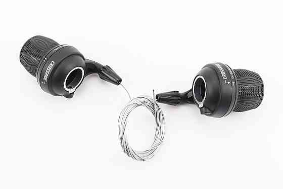 Перемикачі (грипшифт) 3x7 швидкості, чорні CR-SH100 Бершадь